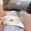 Meias de outono e inverno doces estilo ins de meia-panturrilha, meias fofas de outono de comprimento médio com cachorrinhos de desenho animado, meias femininas estilo faculdade versão coreana