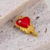 Accesorios de Joyería DIY Sombrero Tacones Altos Corazón Lazo Hueso Pequeño Acero Inoxidable 304 Colgante Esmaltado