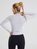 Abrigo de yoga nuevo de otoño e invierno transfronterizo para mujer, ropa de entrenamiento deportivo al aire libre, fitness, chaqueta con cremallera de manga larga