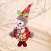 Colgante pequeño nuevo de Navidad transfronterizo Decoración Adornos para árbol de Navidad Muñeca de pie de tela de espuma Regalo