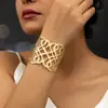 Pulseira Elegante Transfronteiriça Europeia e Americana Moda Personalidade Vazada Aberta Feminina Diária Fotografia de Rua Banquete