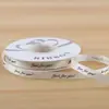 Fábrica direta em estoque atacado 1cm inglês impresso fita floral presentes flores embalagem fita inglesa atacado