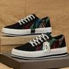 Sapatos de pano de palha Tênis masculinos personalizados da moda primavera 2025 Novos sapatos masculinos de veludo cotelê Sapatos casuais de pescador Estudante