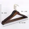 Percha de Madera Maciza para Uso Doméstico, Engrosada y Antideslizante, Percha para Pantalones que no Deja Marca, Perchero de Madera Vintage, Tendedero Transfronterizo