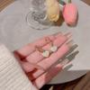 Pendientes coreanos de lujo ligeros con hebilla para mujer, aretes elegantes con circonitas que combinan con todo, estilo nicho