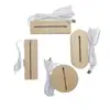 Venta caliente transfronteriza base de madera maciza Tablero de mensajes luz de noche 3D Luz creativa acrílico lámpara de mesa de ambiente