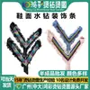 Accesorios para Zapatos Chanclas con Forma de Y de Tela Vaquera Popular con Pedrería Temu Europeo y Americano Sandalias para Mujer con Estampado en Caliente