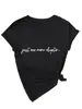 Camiseta de Manga Corta para Mujer Talla Grande con Cuello en V, Verano, Corte Holgado, Estampado de Letras Adelgazante, Top Casual Versátil