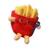 Llavero de Hamburguesa con Papas Fritas Muñeco de Peluche Colgante para Bolso Figura de Pareja Adorno de Pan Tostado Colgante Pequeño de Peluche