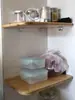 Estante de Almacenamiento Triangular para Esquina de Pared de Partición al por Mayor Esquina de Cocina Baño Estante de Almacenamiento de Esquina Sin Necesidad de Taladrar