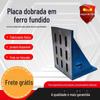 Placa de Ângulo Reto de Ferro Fundido Placa de Suporte de 90 Graus Máquina de Inspeção Bancada de Máquina-Ferramenta Marcação de Medição Placa de Dobra Vertical Placa de Dobra em Ângulo Reto