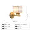Lámpara de Pared de Fondo para Sala de Estar Postmoderna Creativa para Dormitorio Balcón Pasillo Escaleras Pasillo Accesible Lámpara de Pared LED de Cristal de Lujo