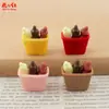 Nuevo Modelo Realista Set de Brochetas DIY Pegamento de Crema Accesorios de Resina Colgante Decoración Adornos