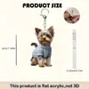Llaveros de animales y personajes de dibujos animados impresos en 2D planos personalizados transfronterizos, adornos decorativos, pequeños colgantes modernos y minimalistas