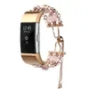Adecuado para Pulsera Elástica de Piedra Cruda Joyería de Ágata Pulsera de Cristal Correa de Pulsera de Cristal para Fitbitcharge 5ª Generación