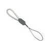 Alça de pulso para celular com fivela plástica ajustável, estilo curto, cordão redondo jacquard ajustável, disponível em estoque