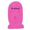 Chapéu de balaclava quente para homens à prova de frio máscara de equitação de três buracos de lã malha chapéu carta bordado chapéu