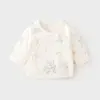 Chaqueta Acolchada de Medio Espalda para Bebé Recién Nacido, Ropa Interior Cálida, Estilo Otoño e Invierno Sin Costuras, Top Delgado de Algodón de Estilo Monje de 40g para Bebés