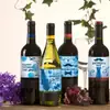 Pegatinas para Botellas de Vino Fiesta del Día del Padre Transfronteriza Pegatinas del Día del Padre Etiquetas Suministros de Decoración para el Día del Padre