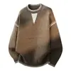 Suéter de Punto Holgado con Hombros Caídos, Cuello Redondo y Mangas Largas para Hombre, Nueva Colección Otoño/Invierno 2026