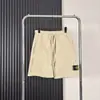 Pantalones Cortos de Piedra Transfronterizos 450g Peso Pesado Alta Calidad Casual Sueltos Insignia de Brújula Pantalones de Cinco Puntas Pantalones Cortos para Hombre