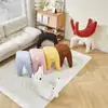 Banqueta Tendência Cor Creme para Uso Doméstico, Banco Popular para Trocar Sapatos, Sofá para Sala de Estar, Banqueta Fofa Infantil para Quarto de Menina, Banqueta Baixa para Trocar Sapatos