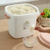 Cubo de Arroz de Plástico de Gran Capacidad Caja de Almacenamiento de Arroz para Cocina Doméstica con Tapa Caja de Almacenamiento de Granos a Prueba de Humedad Almacenamiento Pre-empaquetado