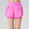 Shorts Esportivos Refrescantes de Verão com Proteção Solar para Mulher, Calças de Corrida Nua Casuais para Fitness, Ioga, Calças-Saia Falsas de Duas Peças Anti-Luz