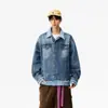 Chaquetas Casuales de Empalme a Cuadros Retro Transfronterizas 2025 para Hombres y Mujeres, Tops de Mezclilla Sueltos y Versátiles, Chaquetas y Tops para Parejas
