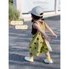 Conjunto de Verão para Meninas, Roupas de Bebê da Moda, Macacão Novo Infantil Fofo, Conjunto Infantil de Verão de Duas Peças
