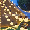 Luces de Ambiente Populares para Camping al Aire Libre Luces Solares Redondas Grandes de Cadena Luces de Cadena LED para Carpa de Camping Puesto de Mercado Nocturno
