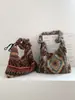 Bolso Bandolera de Felpa a Cuadros Retro Estilo Coreano Aspecto de Alta Gama Bolso de Axila de Nicho Gran Capacidad Estilo Perezoso Bolso Chaleco para Viajero