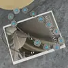 Corrente de Cintura de Disco Turquesa Estilo Étnico Corrente Corporal de Metal Boêmia com Saia de Terno Cinto Fino Fabricante