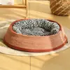 Nido de Gato Nido para Mascotas Universal Cuatro Estaciones Rascador para Gatos Nido Tejido Nido Transpirable para Dormir Lavable Resistente a Desgarros