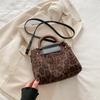 Bolso de mano con estampado de leopardo retro de este año, bolso de mano para mujer, bolso de hombro, nuevo bolso de mensajero de otoño e invierno 2024