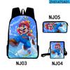 Tubería de Agua Transfronteriza Mario Mario Bolsa Impresa a Color Set de Tres Piezas Tela Oxford Bolso para Estudiantes de Hombre y Mujer