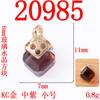 Moda simples tridimensional 6 MM pequeno quadrado pingente de cristal handmade roupas acessórios acessórios acessórios da liga acessórios venda por atacado