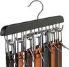 Colgador de madera maciza para cinturones al por mayor tienda de ropa perchero corbata gancho multifunción cinturón armario del hogar sombrero