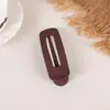 Pinza de pato grande esmerilada para mujer, pinza de goma para flequillo color caramelo, pinza lateral, pasador para la parte trasera de la cabeza, accesorios para el cabello, tocado, venta al por mayor