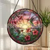 Pendente Colar de Vidro Colorido Beija-flor Pôr do Sol Ornamento de Vidro para Casa Decoração de Janela Apanhador de Sol para Jardim