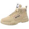 Botas de Nieve de Terciopelo para Hombre Invierno Botines Altos Martins Británicos Cálidos para Hombre Zapatos de Algodón para Hombre Zapatos de Algodón Gruesos para Hombre Zapatos Casuales