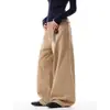 Jeans de trabajo estilo americano para hombre, ambiente otoñal, pantalones plisados holgados versátiles de calle, pantalones rectos casuales de moda