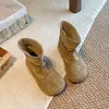 Botas para Niñas 2026 Otoño Nuevo Estilo Moda Infantil Chic Botas Birken Niña Botas de Cuero Retro Británico Niños Medianos y Grandes