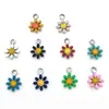 Mistura Aleatória 10 Pingentes DIY de Aço Inoxidável Estrela de Cinco Pontas Lua Coração Cruz Gotejamento de Óleo com Múltiplas Opções para Escolher