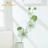 Flores artificiales de ganchillo hechas a mano, flores decorativas de un solo tallo tejidas con hilo, adornos para escritorio del hogar, flores eternas, directo de fábrica