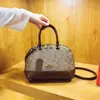 Bolso Vintage 2026 Nuevo Bolso de Mano Estampado Moda Europea y Americana Versátil Gran Capacidad Bolso Tipo Concha Bolso de Hombro Cruzado