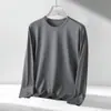 2026 Camiseta Fina de Manga Larga Comercio Exterior Transfronterizo Sudeste Asiático Ropa de Otoño Camiseta Interior Versátil Esencial para Hombre Cuello Redondo Manga Larga