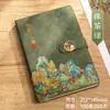 Tendencia Nacional Cultural y Creativo Cuaderno Qianli Jiangshan Personalizado Estilo Americano Caja de Regalo Set Libro de Registro para Reuniones de Oficina