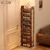Nuevo modelo de zapatero para la entrada del hogar, zapatero de múltiples niveles para apartamentos de alquiler, zapatero conveniente, zapatero simple de múltiples niveles, resistente y duradero