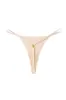 Lencería sexy estilo europeo y americano deportiva fitness tirante fino sexy tanga T de mujer sin costuras metálicas calzoncillos de una pieza de seda helada para mujer